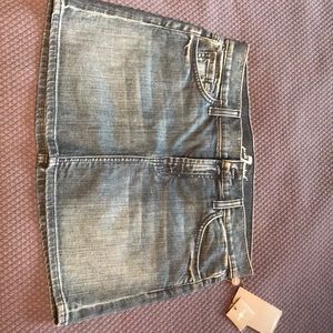 seven for all mankind denim skirt